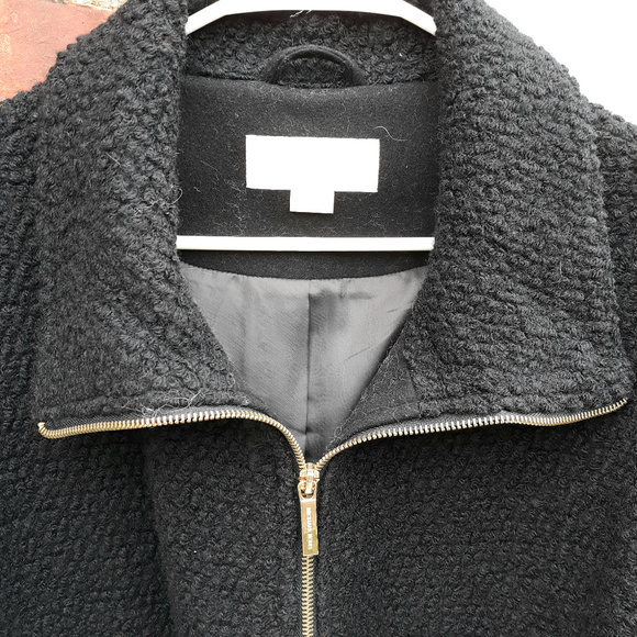 Michael Kors Women's Black Wool Coat - Picture 7 of 8